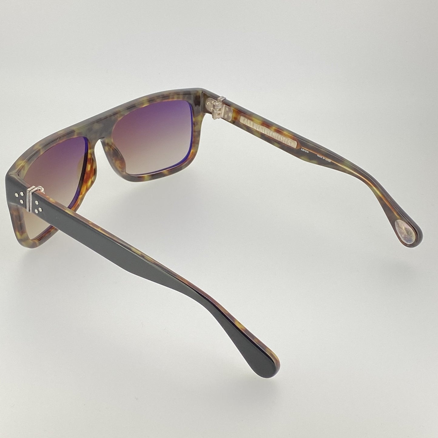 Ann Demeulemeester Sunglasses Flat Top Black and Brown