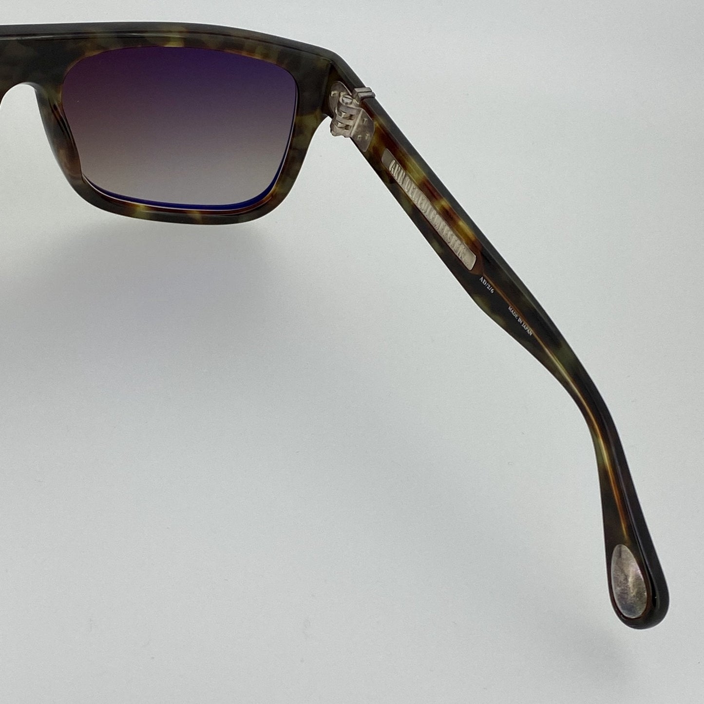 Ann Demeulemeester Sunglasses Flat Top Black and Brown