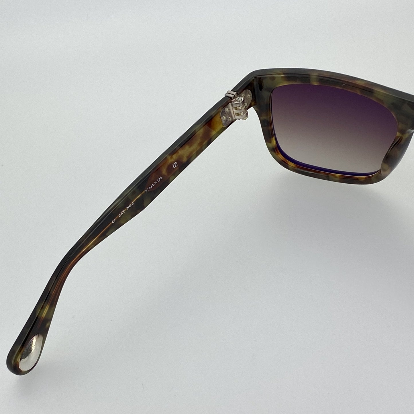 Ann Demeulemeester Sunglasses Flat Top Black and Brown