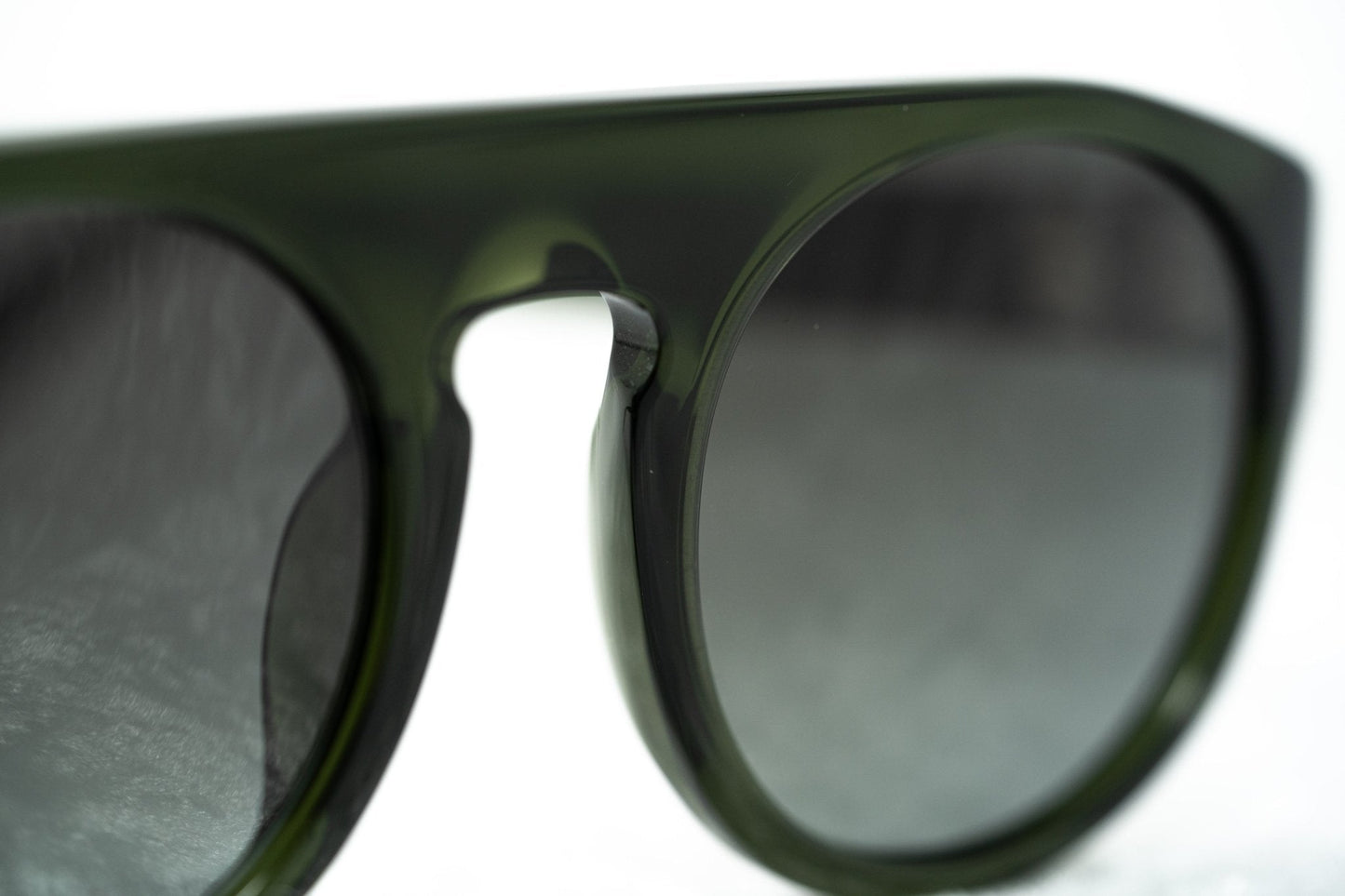 Ann Demeulemeester Sunglasses Flat Top Green and Green Graduated AD10C7SUN