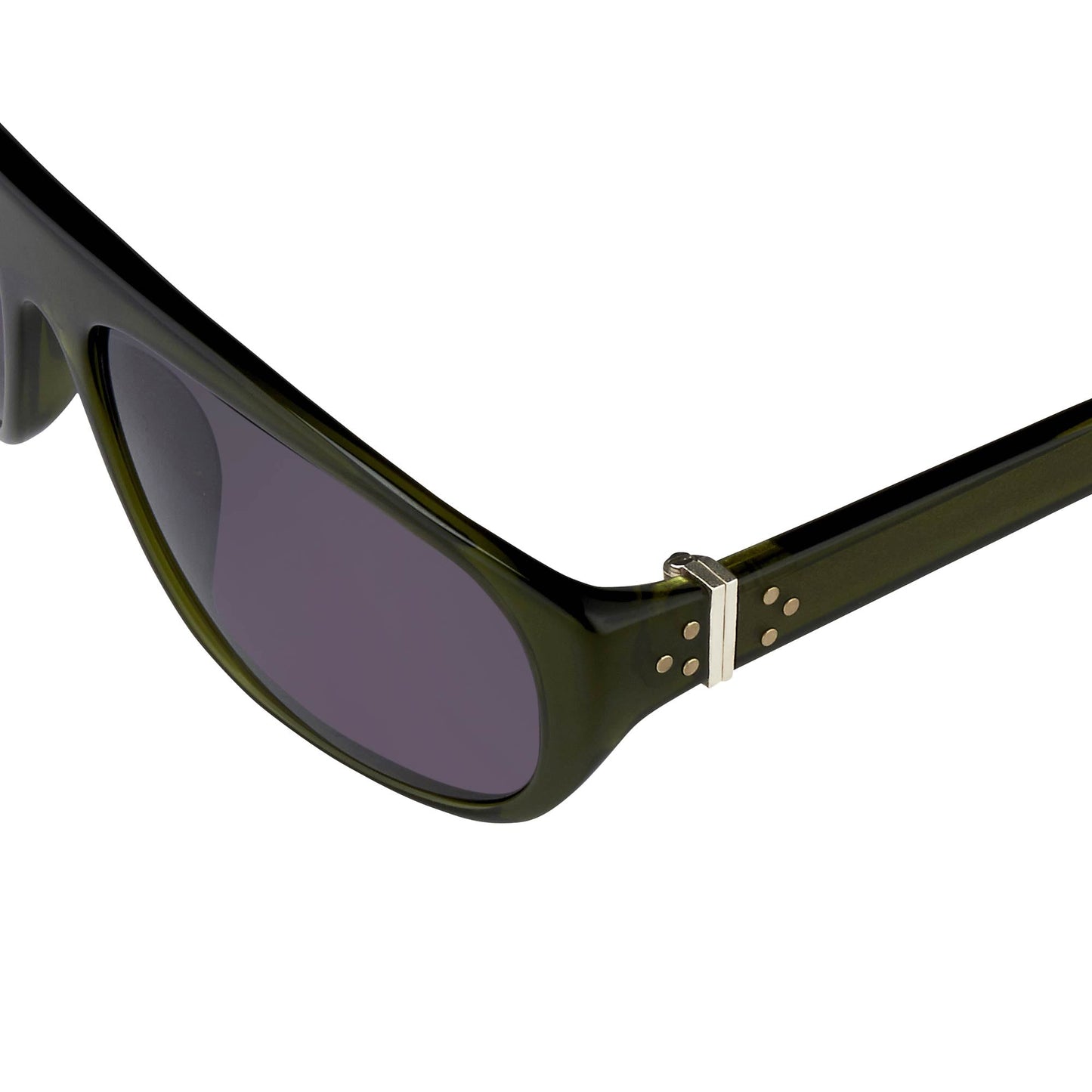 Ann Demeulemeester Men's Sunglasses Flat Top Green and Purple AD1C7SUN