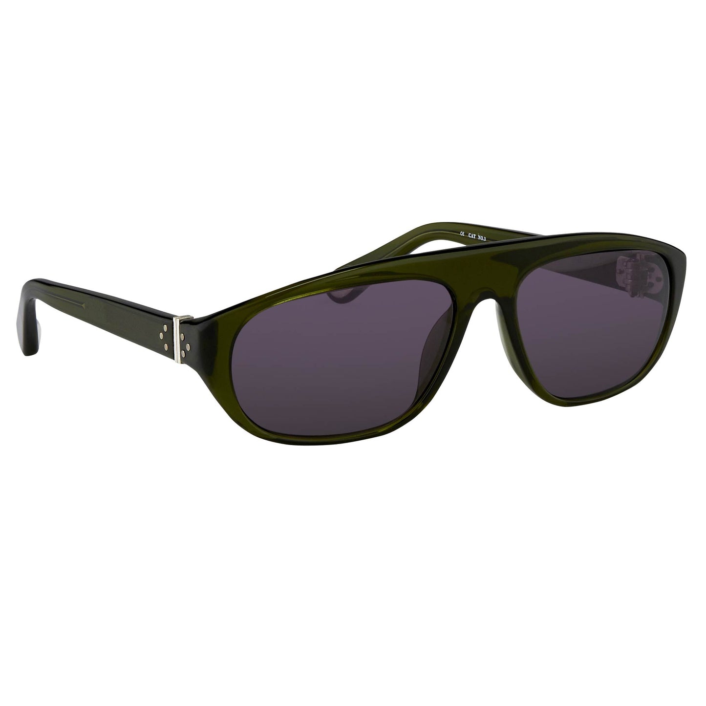 Ann Demeulemeester Men's Sunglasses Flat Top Green and Purple AD1C7SUN