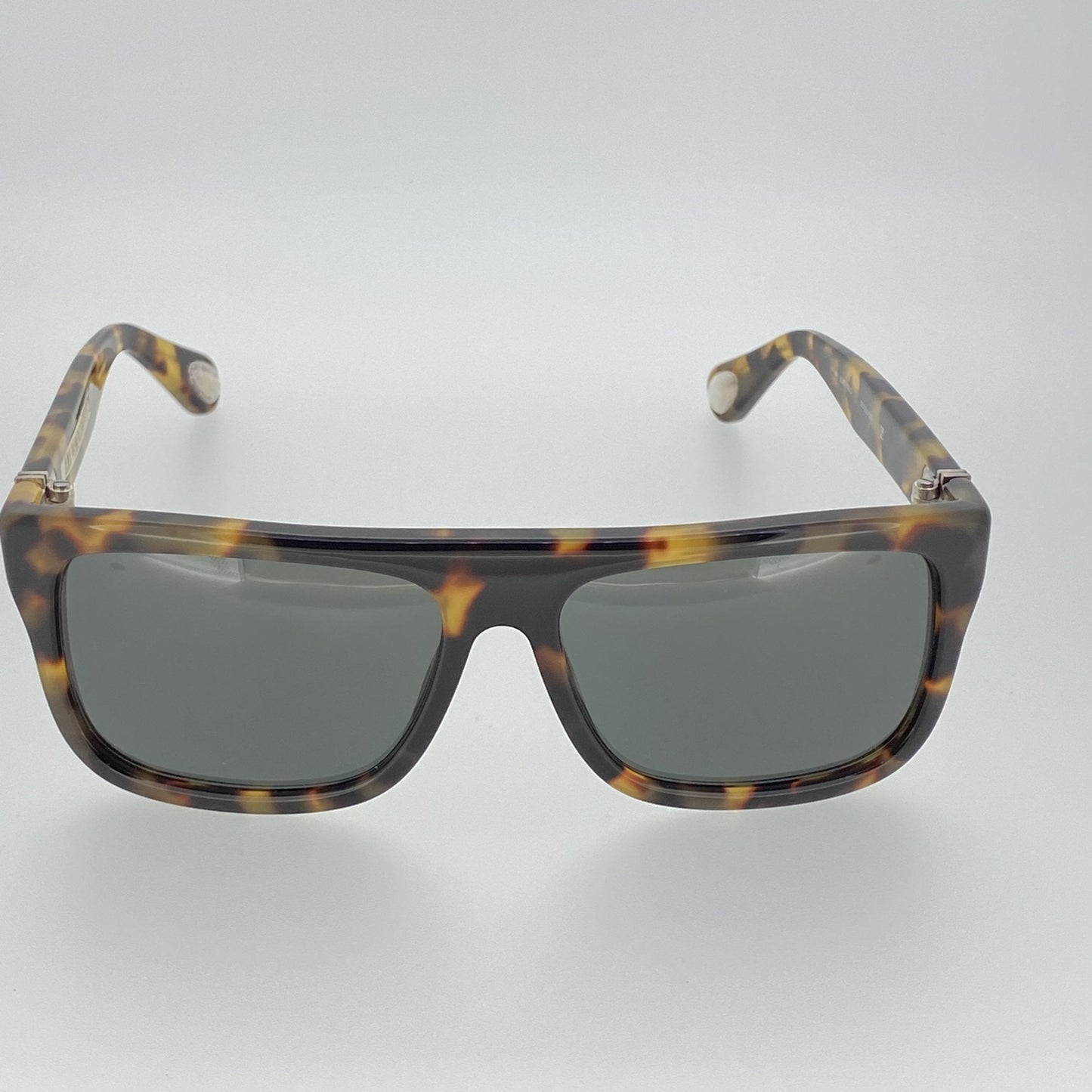 Ann Demeulemeester Men's Sunglasses Flat Top Tortoise and Grey AD2C2SUN