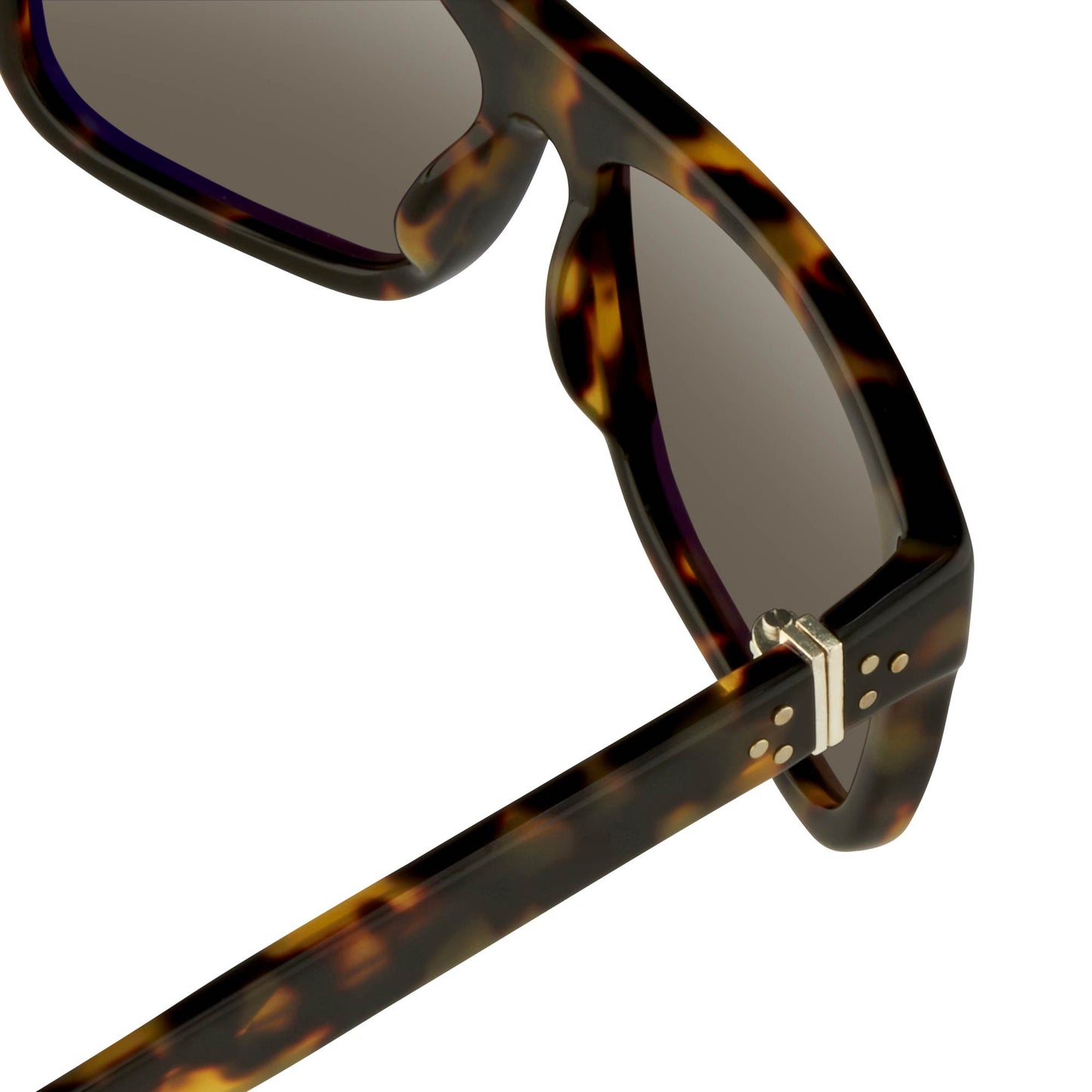 Ann Demeulemeester Men's Sunglasses Flat Top Tortoise and Grey AD2C2SUN