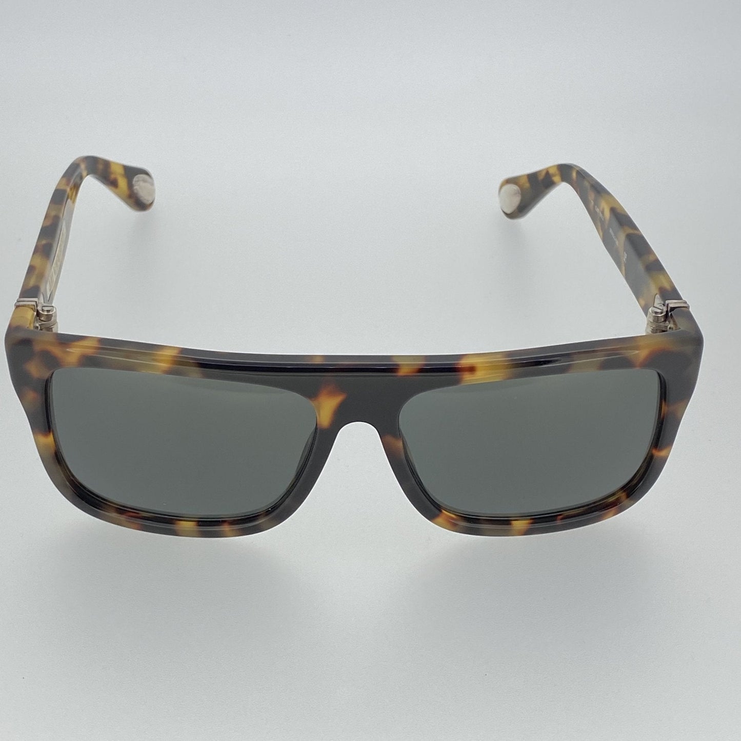 Ann Demeulemeester Men's Sunglasses Flat Top Tortoise and Grey AD2C2SUN