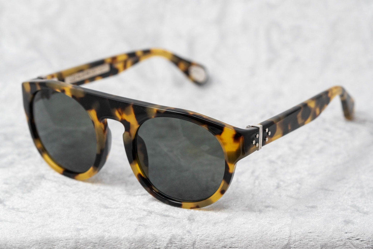 Ann Demeulemeester Men's Sunglasses Flat Top Tortoise Shell and Grey AD10C2SUN