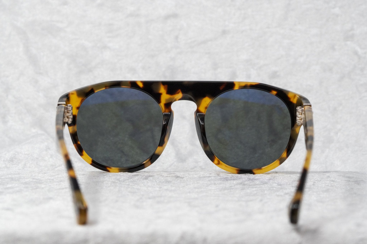 Ann Demeulemeester Men's Sunglasses Flat Top Tortoise Shell and Grey AD10C2SUN