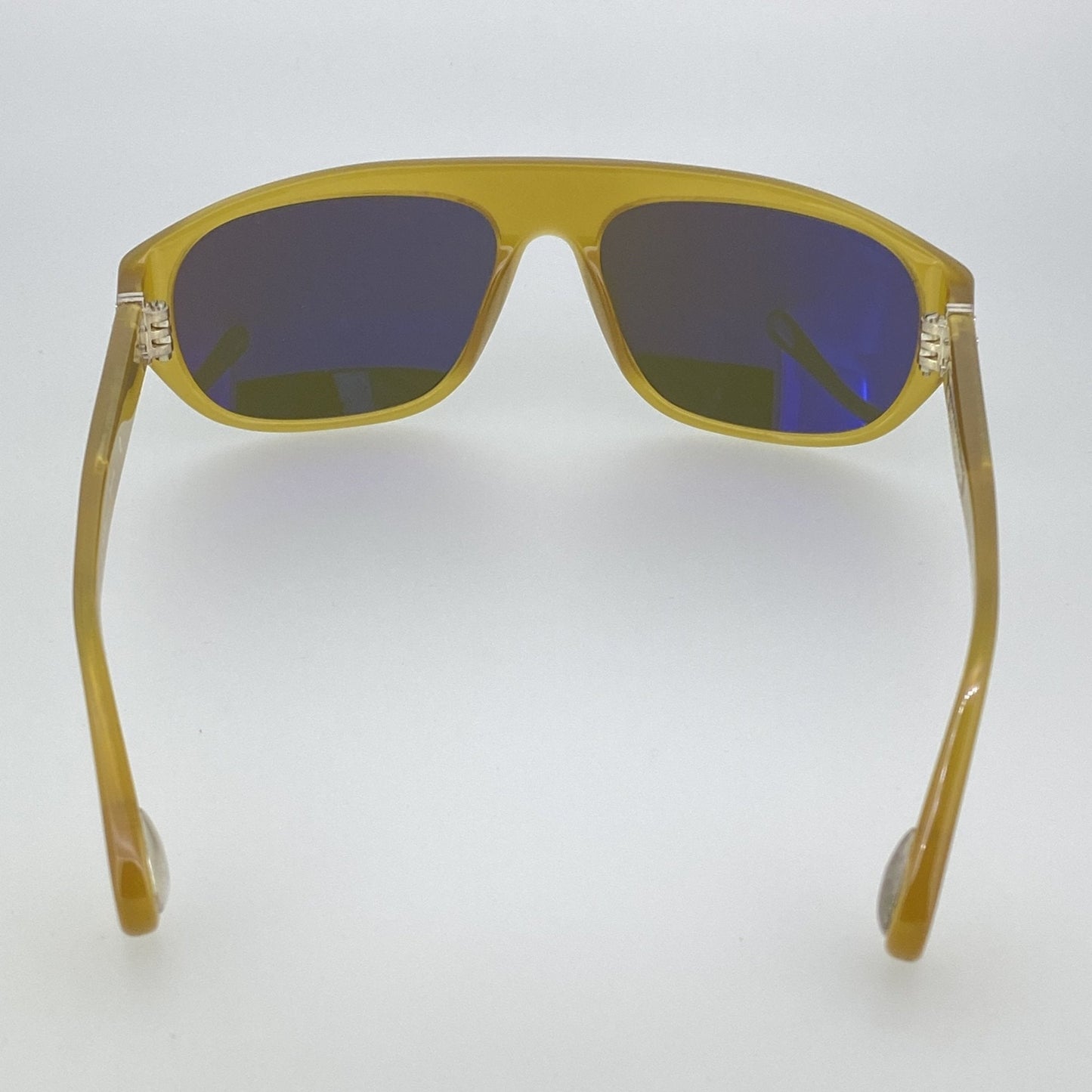 Ann Demeulemeester Sunglasses Flat Top Orange and Green