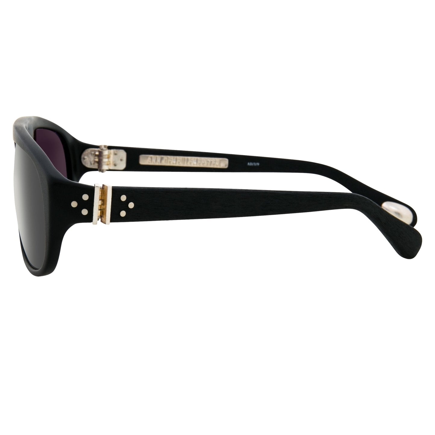 Ann Demeulemeester Men's Sunglasses Flat Top Matte Black and Grey AD1C9SUN