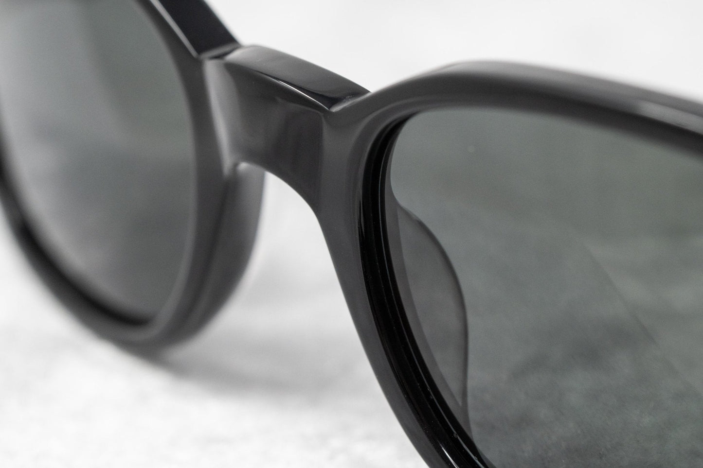 Ann Demeulemeester Ladies Sunglasses Oval Black and Grey AD8C1SUN