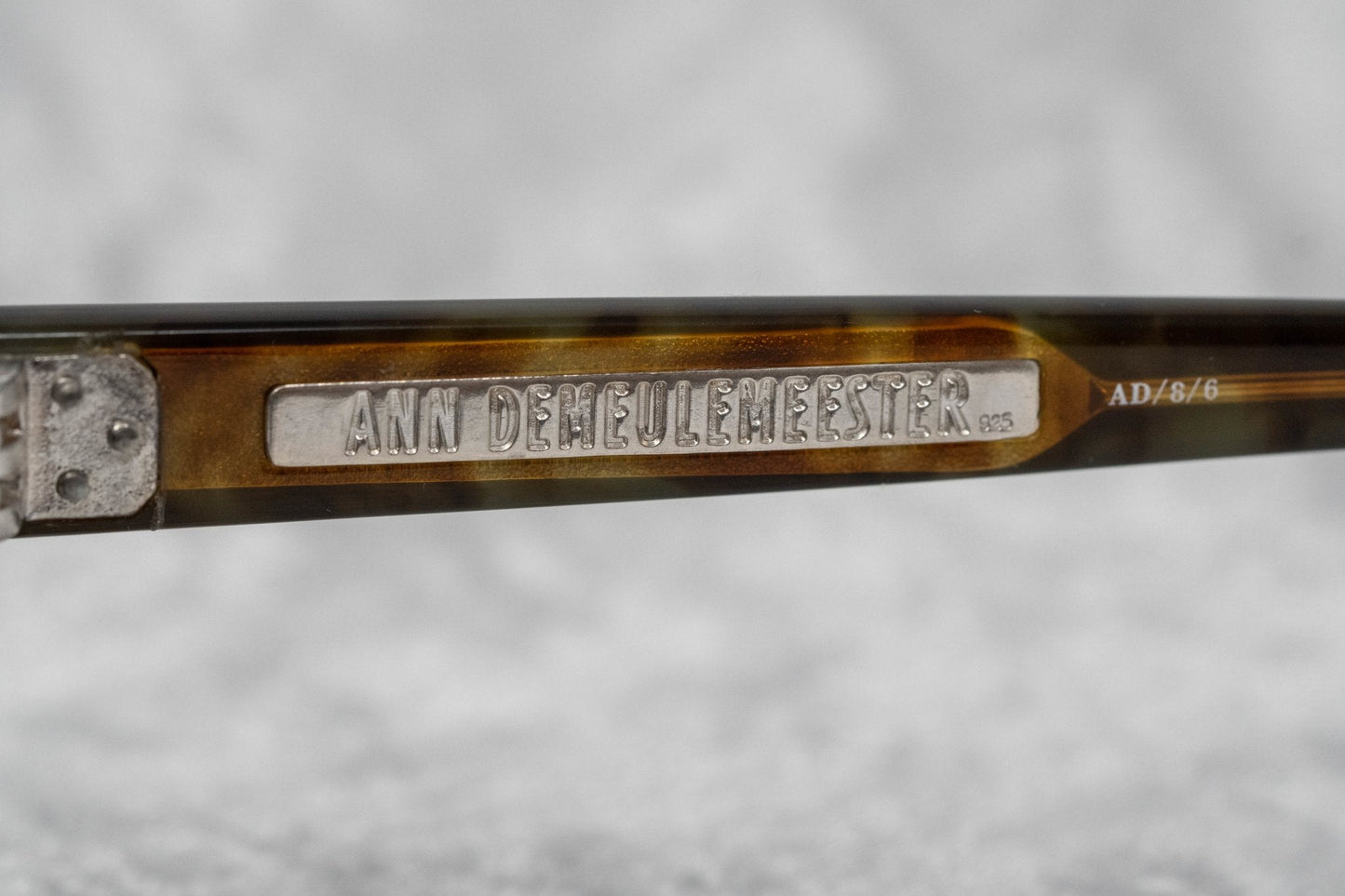 Ann Demeulemeester Ladies Sunglasses Oval Black and Brown Graduated AD8C6SUN