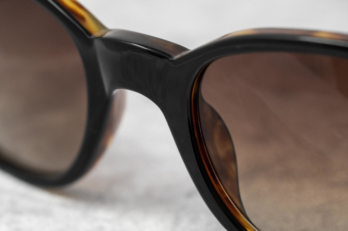 Ann Demeulemeester Ladies Sunglasses Oval Black and Brown Graduated AD8C6SUN