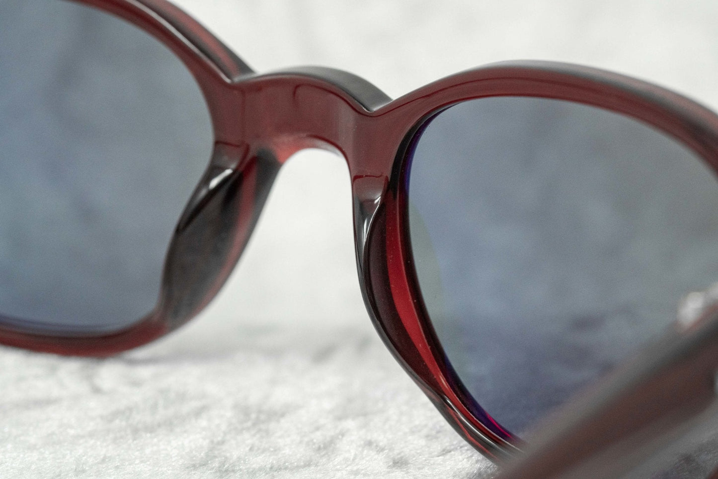 Ann Demeulemeester Sunglasses Oval Red Silver and Blue
