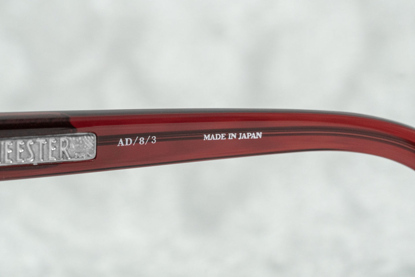Ann Demeulemeester Sunglasses Oval Red Silver and Blue