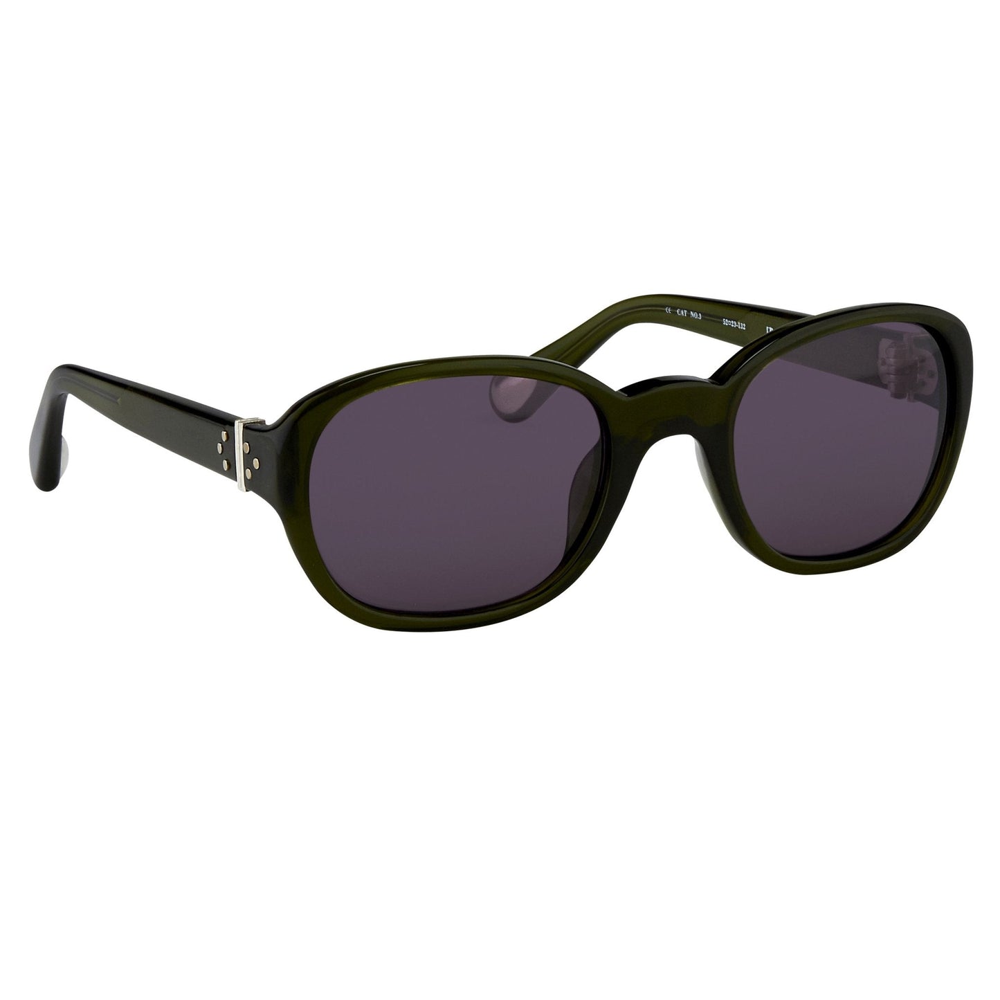 Ann Demeulemeester Sunglasses Oval Green and Purple