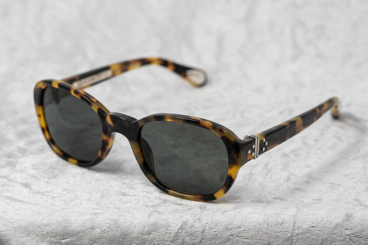 Ann Demeulemeester Ladies Sunglasses Oval Tortoise Shell and Grey AD8C2SUN
