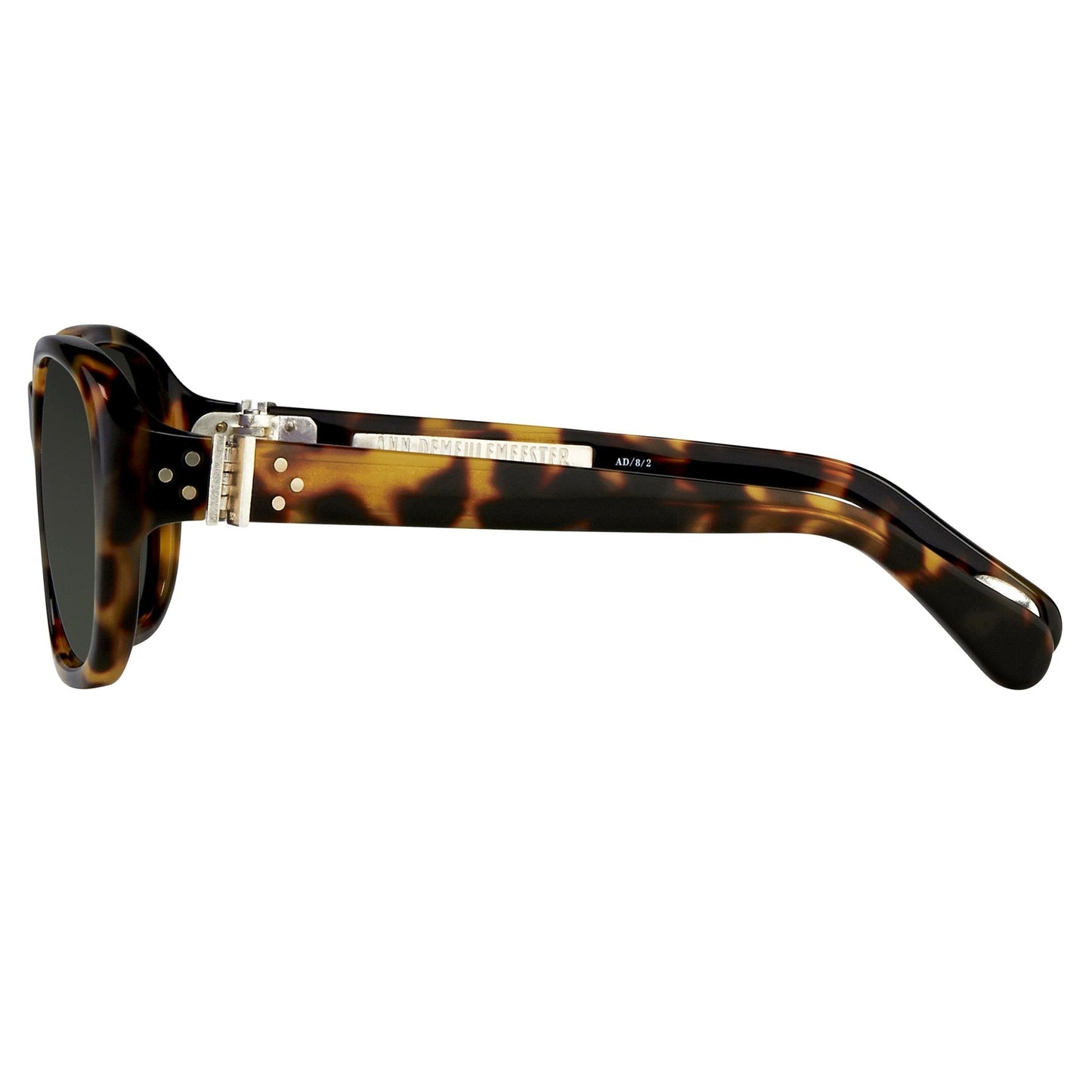 Ann Demeulemeester Ladies Sunglasses Oval Tortoise Shell and Grey AD8C2SUN