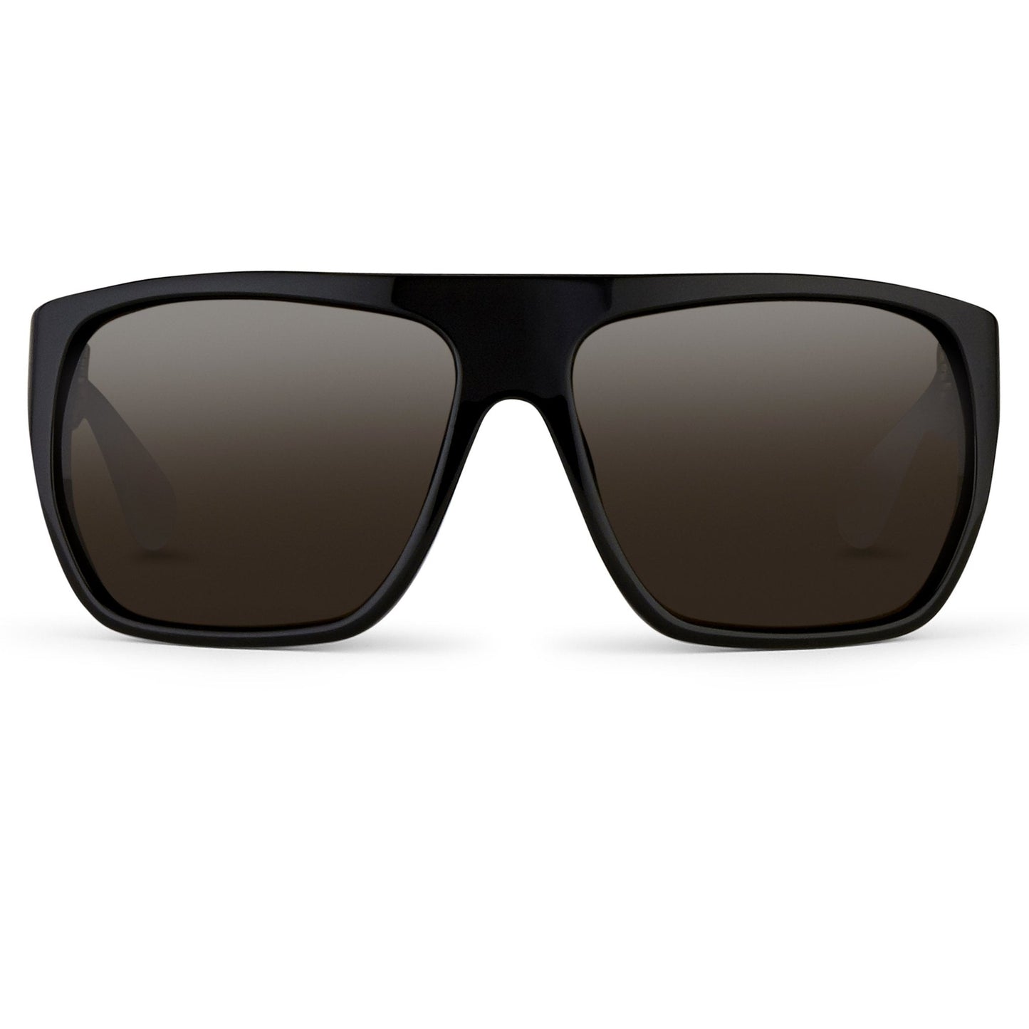 Ann Demeulemeester Sunglasses Oversized Black with Silver Tips and Grey AD31C1SUN
