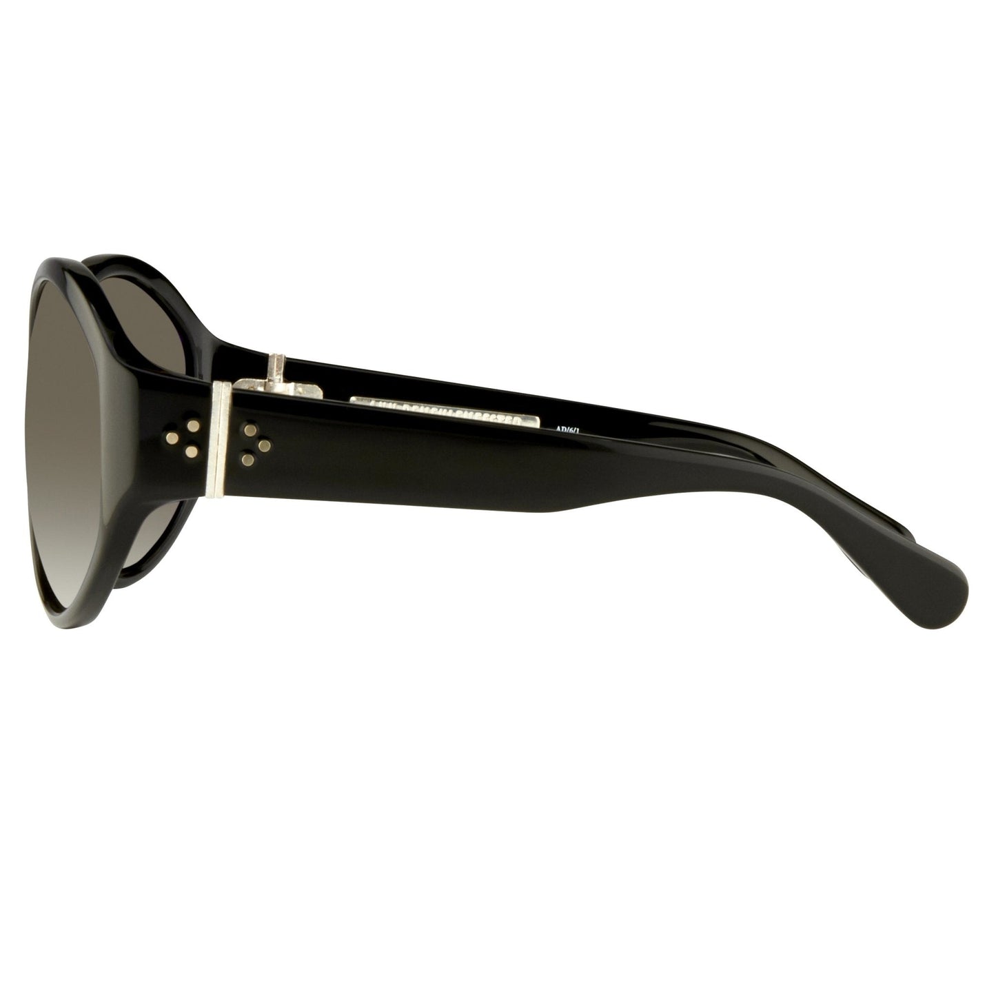Ann Demeulemeester Ladies Sunglasses Oversized Black and Grey AD6C1SUN