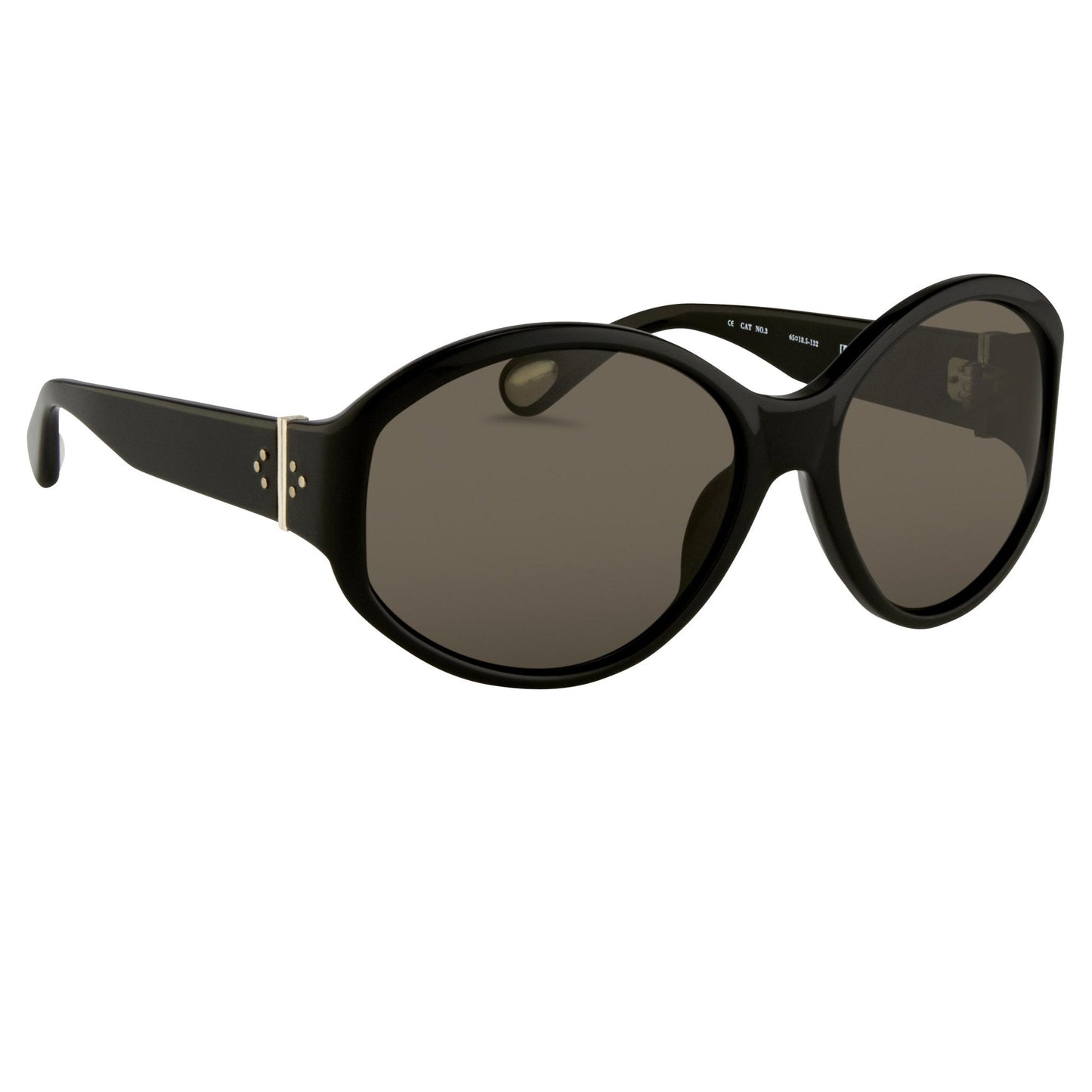 Ann Demeulemeester Ladies Sunglasses Oversized Black and Grey AD6C1SUN