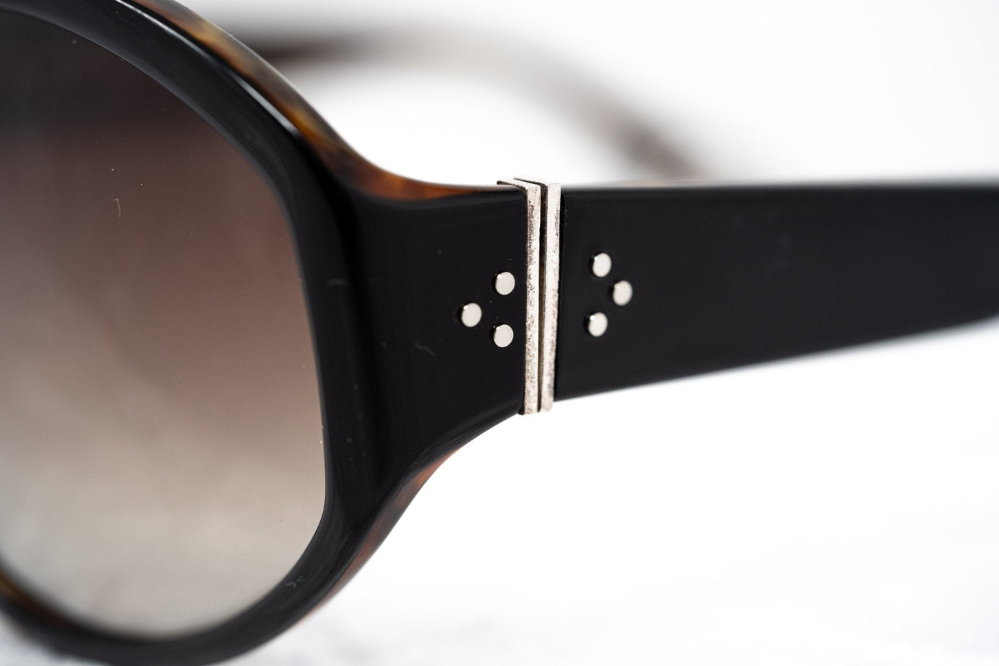 Ann Demeulemeester Ladies Sunglasses Oversized Black and Brown AD6C6SUN
