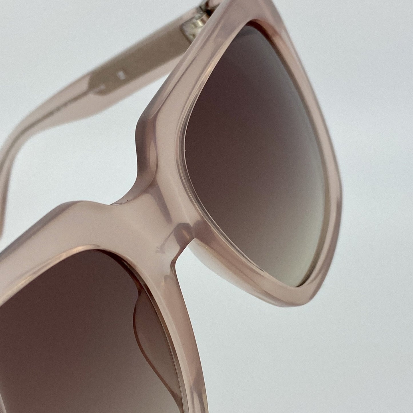 Ann Demeulemeester Sunglasses Oversized Blush Pink and Brown