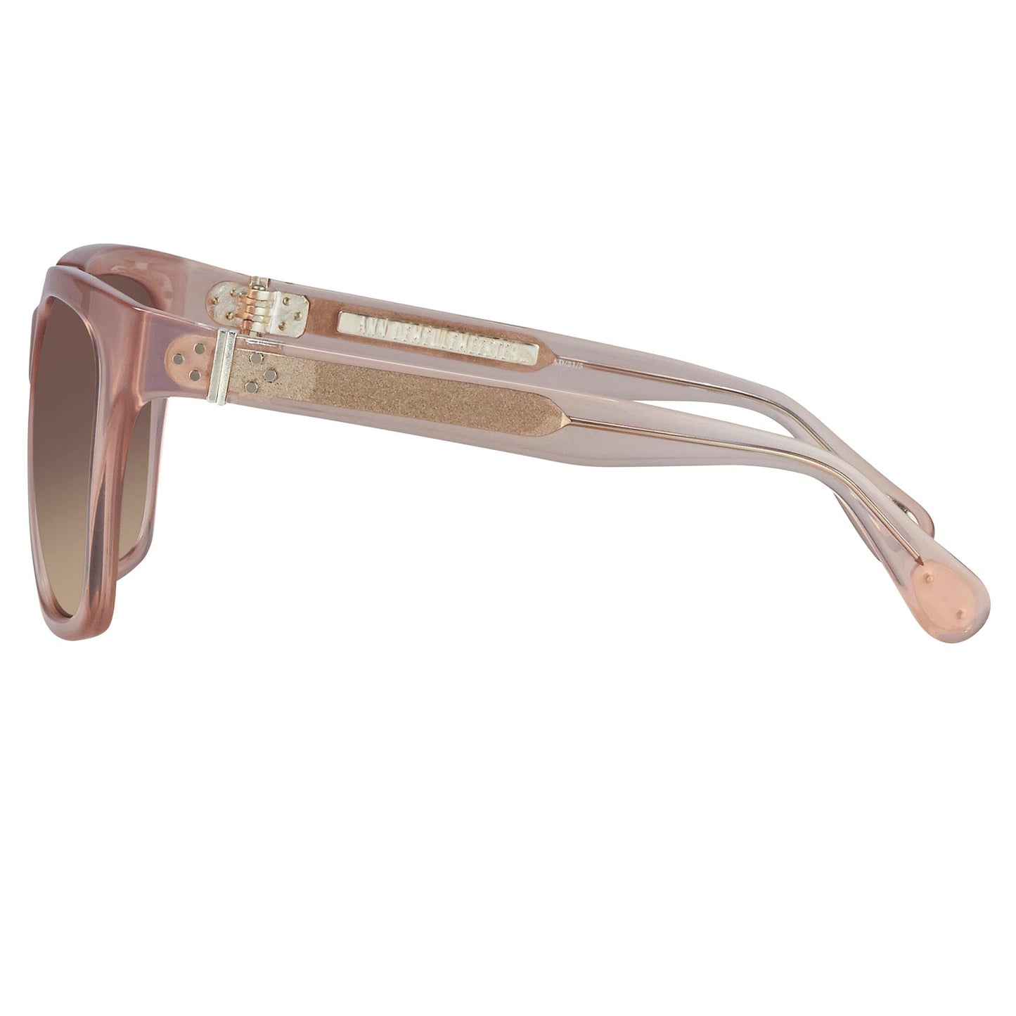 Ann Demeulemeester Sunglasses Oversized Blush Pink and Brown