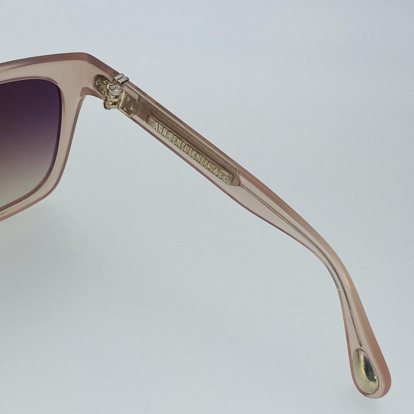 Ann Demeulemeester Sunglasses Oversized Blush Pink and Brown