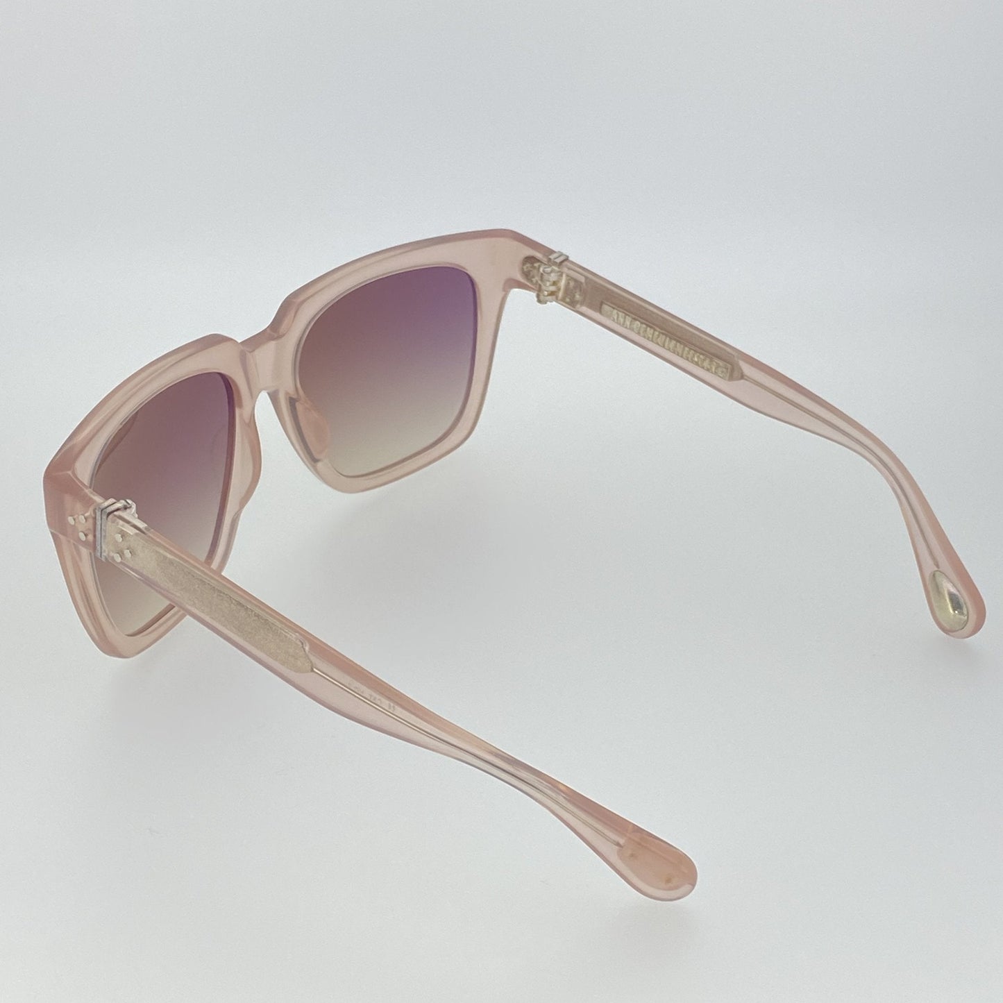 Ann Demeulemeester Sunglasses Oversized Blush Pink and Brown