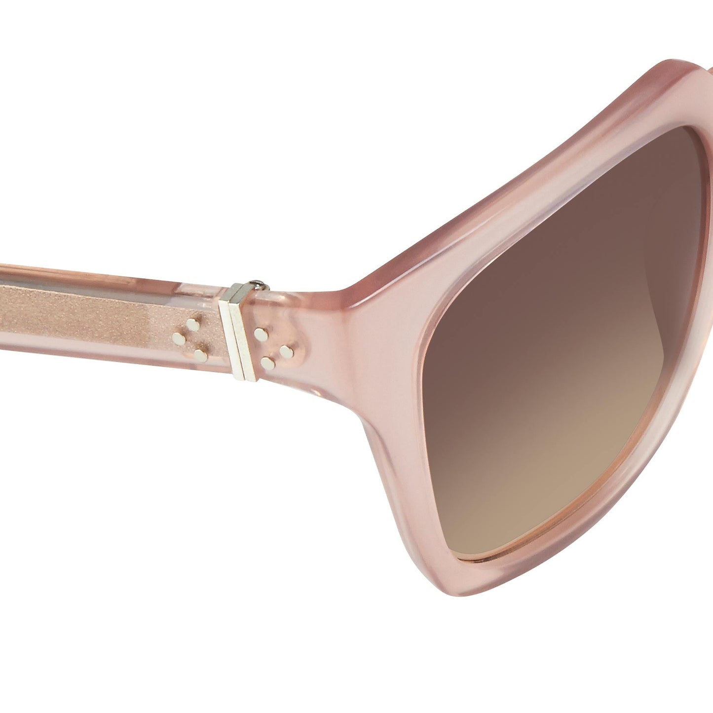 Ann Demeulemeester Sunglasses Oversized Blush Pink and Brown