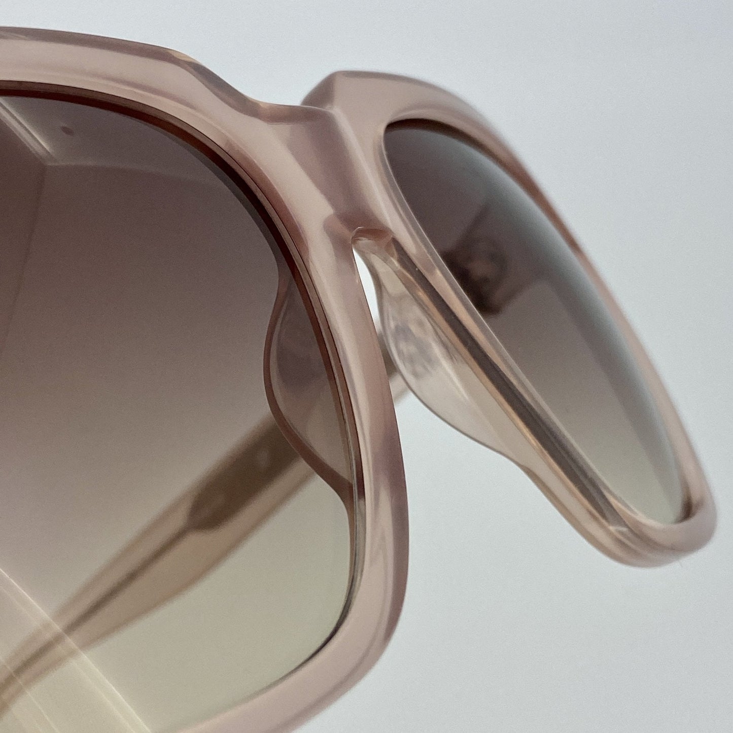 Ann Demeulemeester Sunglasses Oversized Blush Pink and Brown