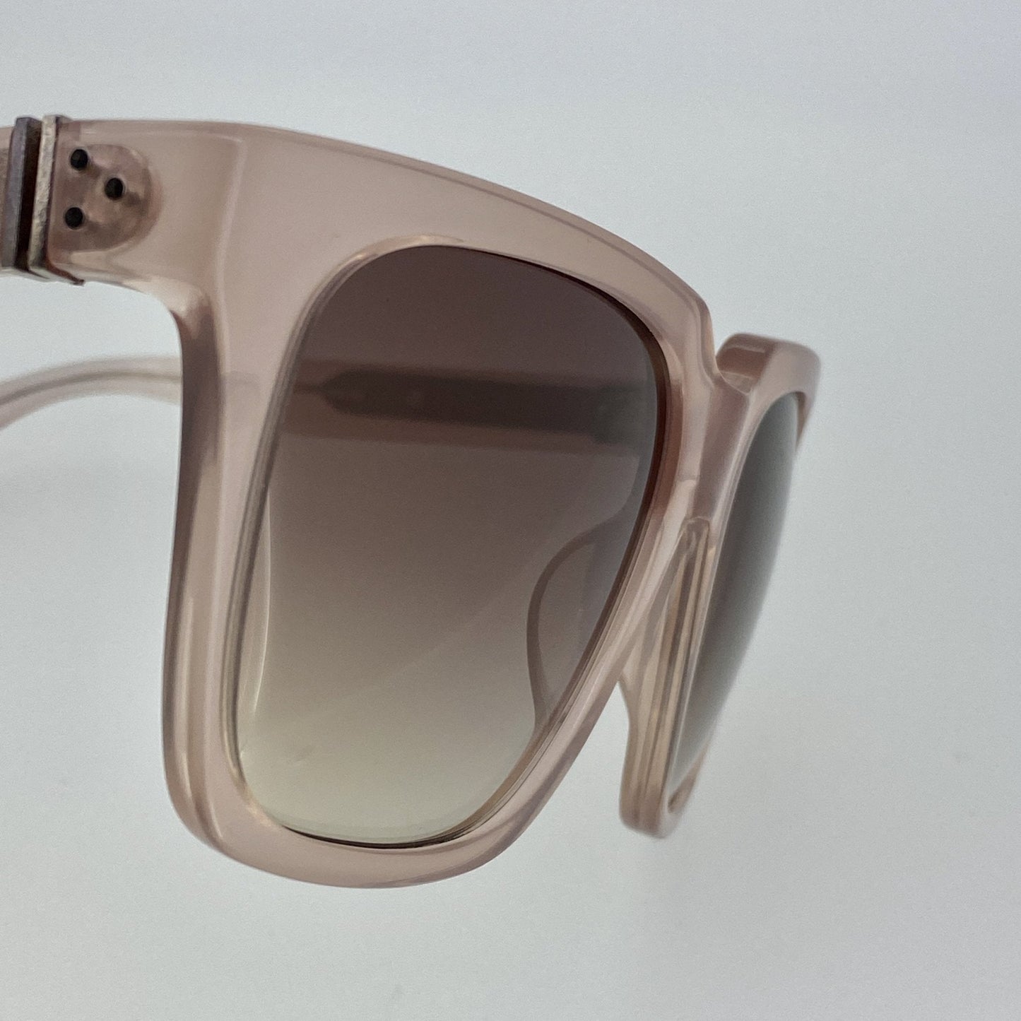 Ann Demeulemeester Sunglasses Oversized Blush Pink and Brown