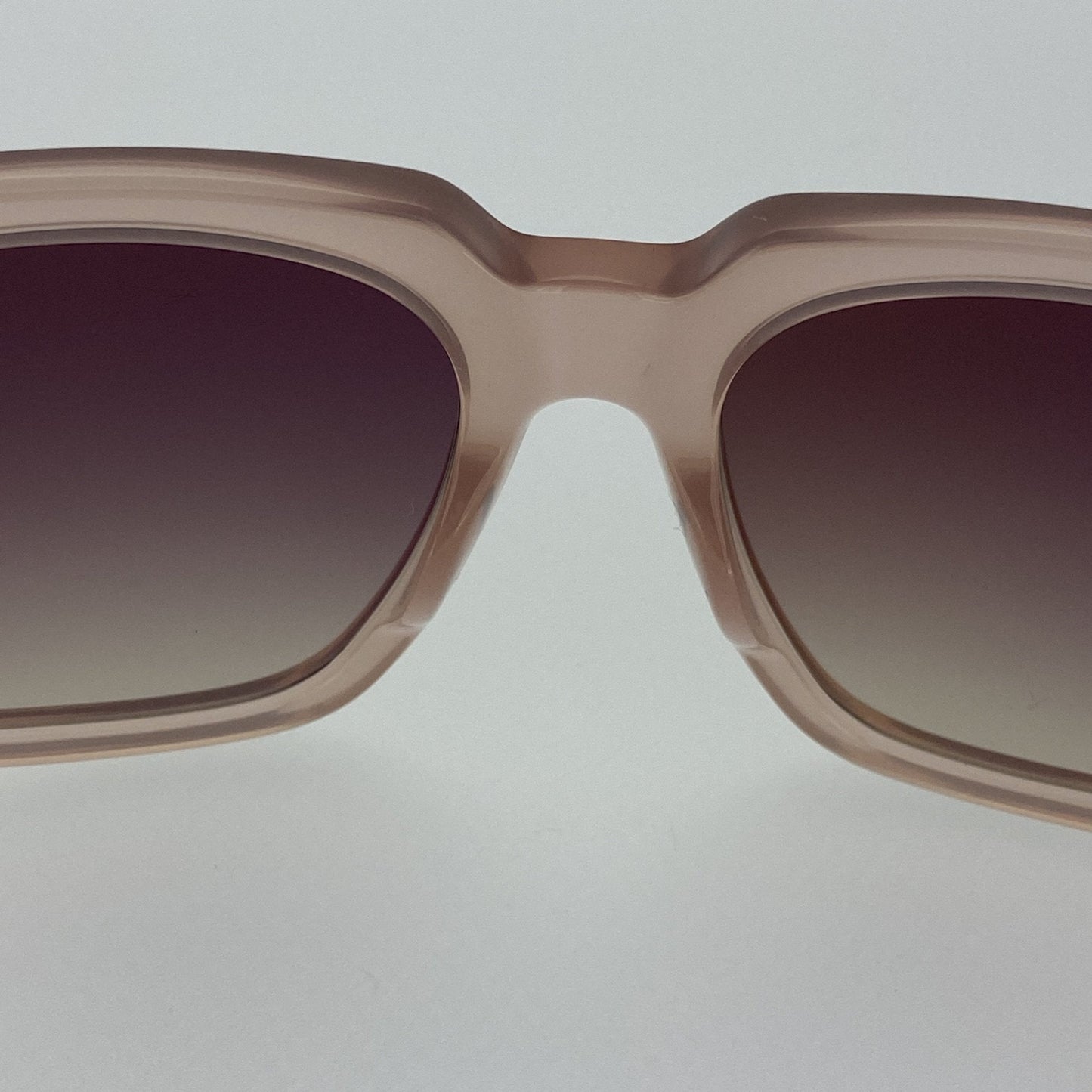 Ann Demeulemeester Sunglasses Oversized Blush Pink and Brown