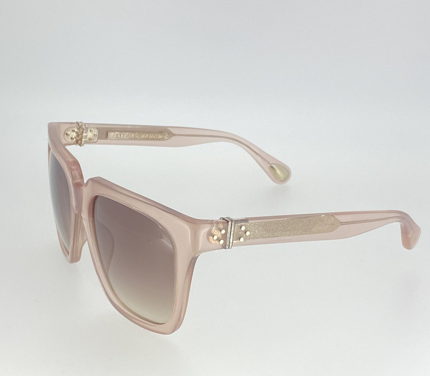 Ann Demeulemeester Sunglasses Oversized Blush Pink and Brown