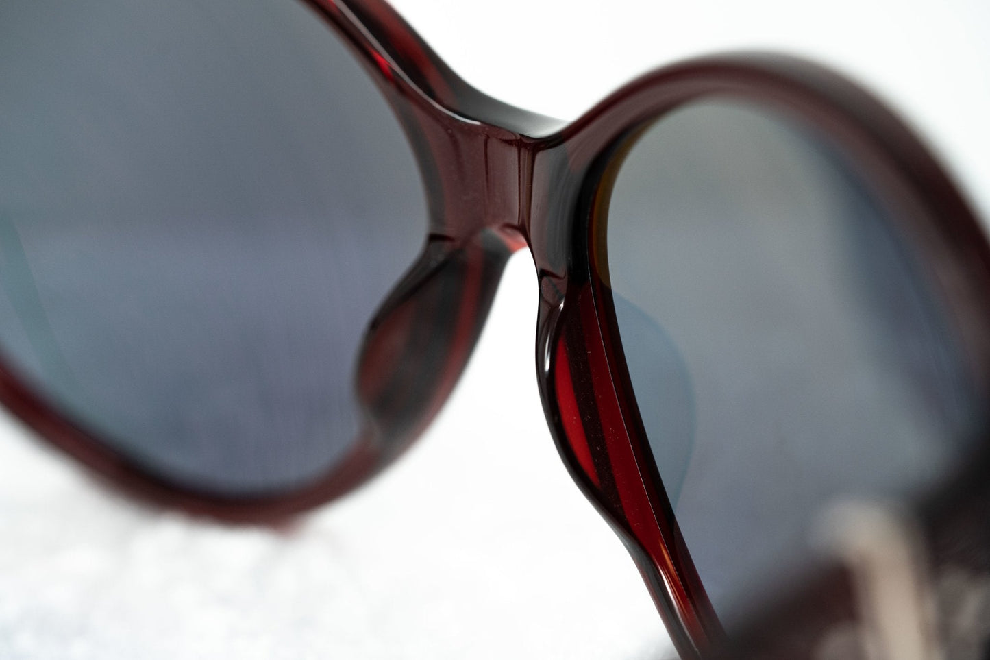 Ann Demeulemeester Ladies Sunglasses Oversized Bordeaux Red and Blue AD6C3SUN