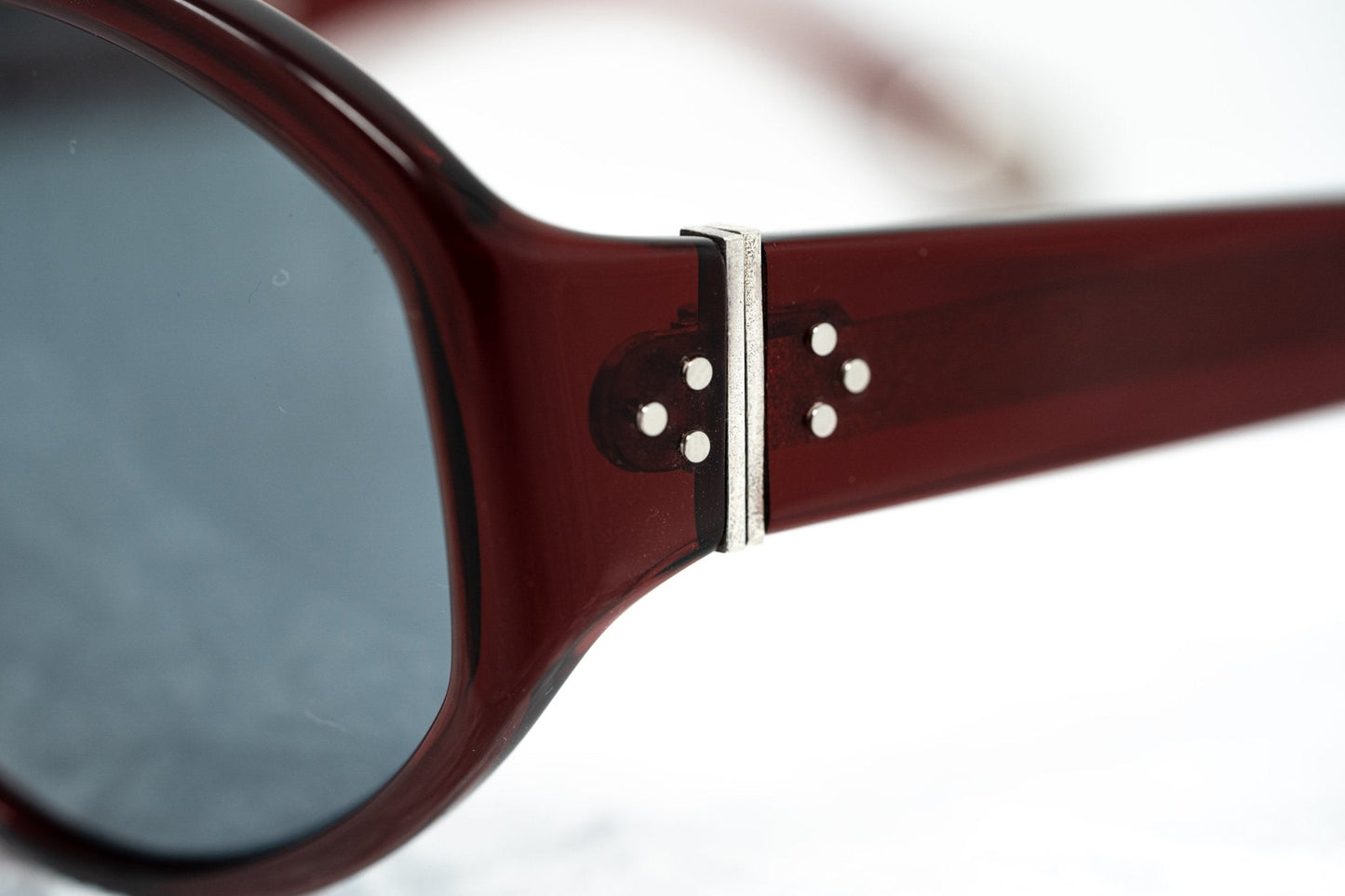 Ann Demeulemeester Ladies Sunglasses Oversized Bordeaux Red and Blue AD6C3SUN