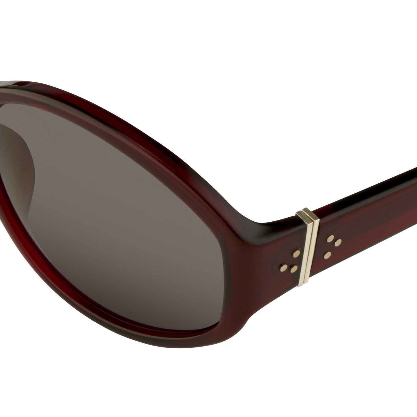 Ann Demeulemeester Ladies Sunglasses Oversized Bordeaux Red and Blue AD6C3SUN