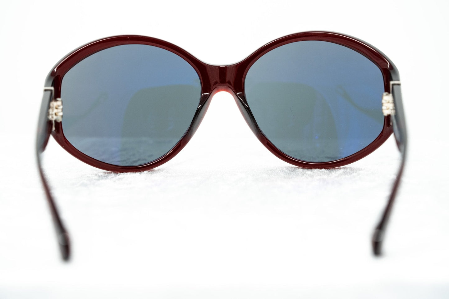 Ann Demeulemeester Ladies Sunglasses Oversized Bordeaux Red and Blue AD6C3SUN