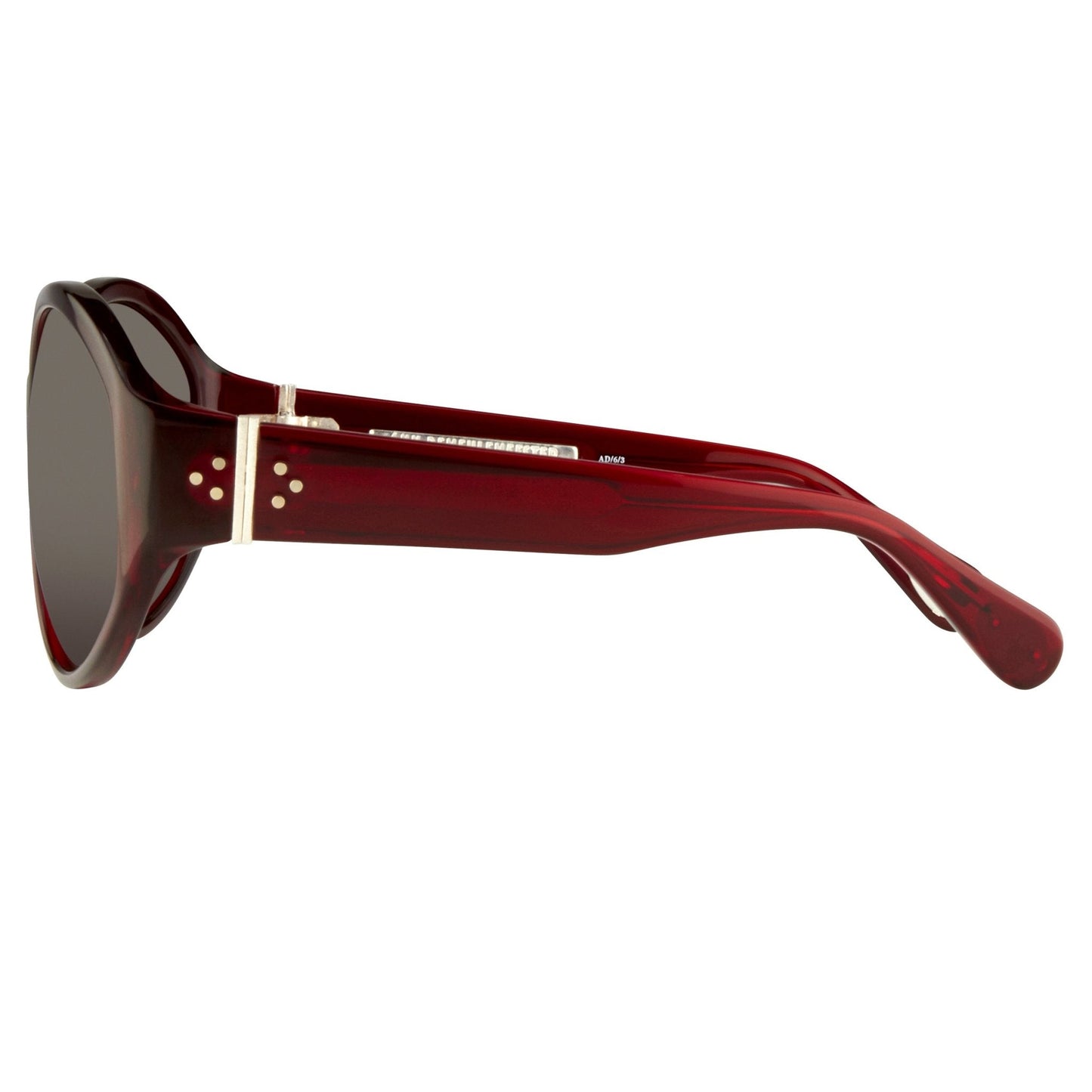 Ann Demeulemeester Ladies Sunglasses Oversized Bordeaux Red and Blue AD6C3SUN