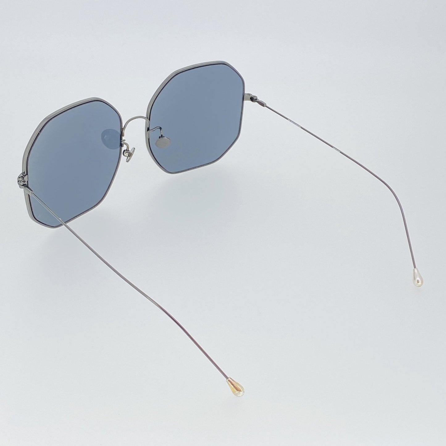 Ann Demeulemeester Sunglasses Oversized Gun Metal and Grey