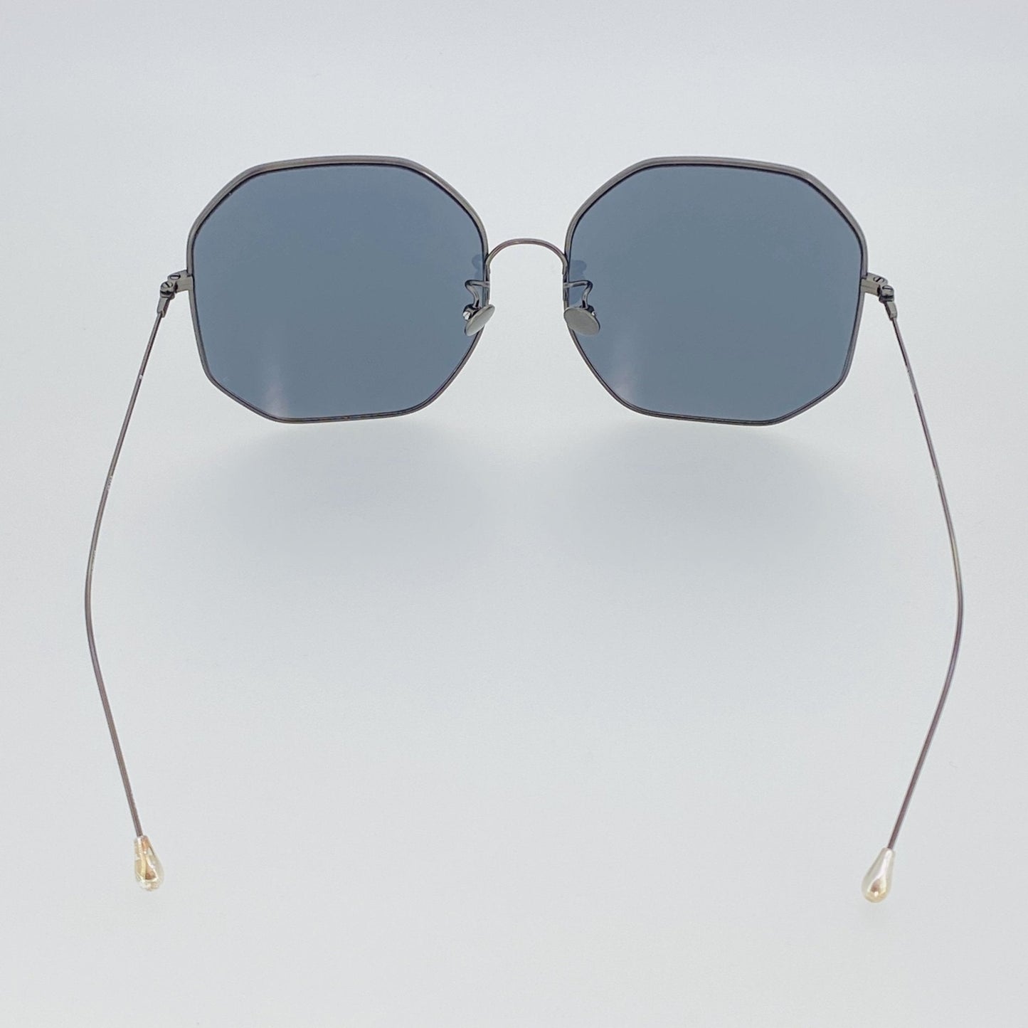 Ann Demeulemeester Sunglasses Oversized Gun Metal and Grey