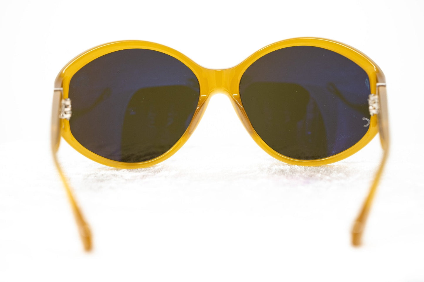 Ann Demeulemeester Ladies Sunglasses Oversized Honey and Green AD6C5SUN