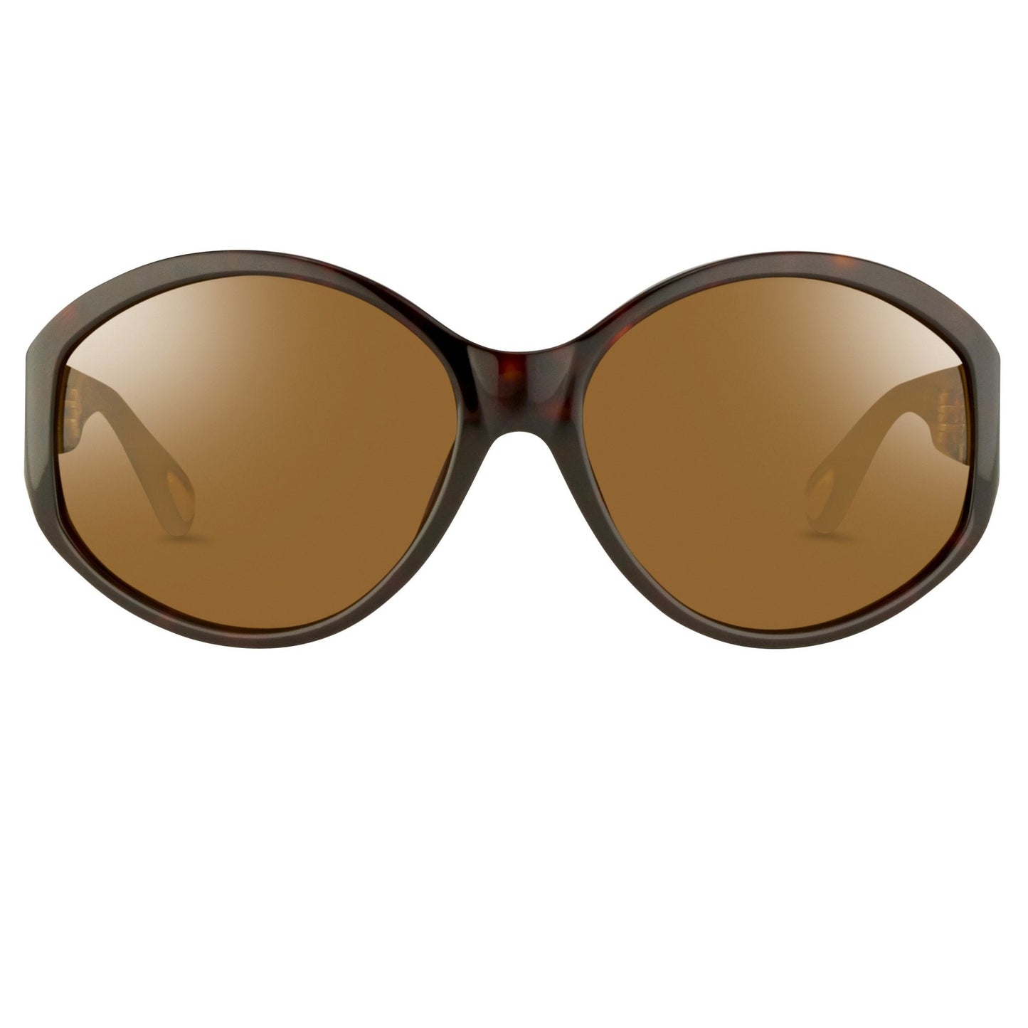 Ann Demeulemeester Ladies Sunglasses Oversized Tortoise Shell and Brown AD6C4SUN