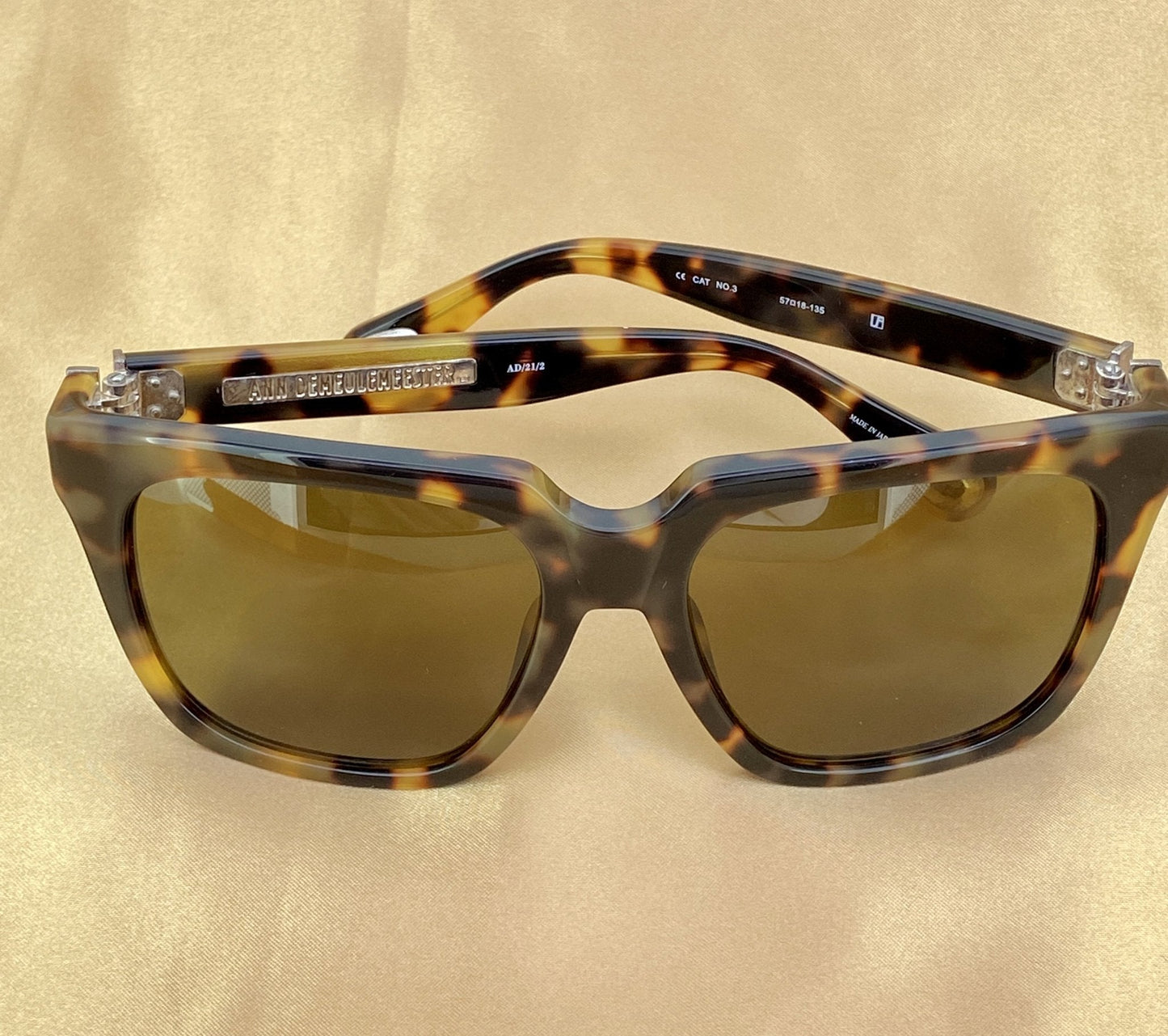 Ann Demeulemeester Sunglasses Oversized Tortoise Shell and Brown