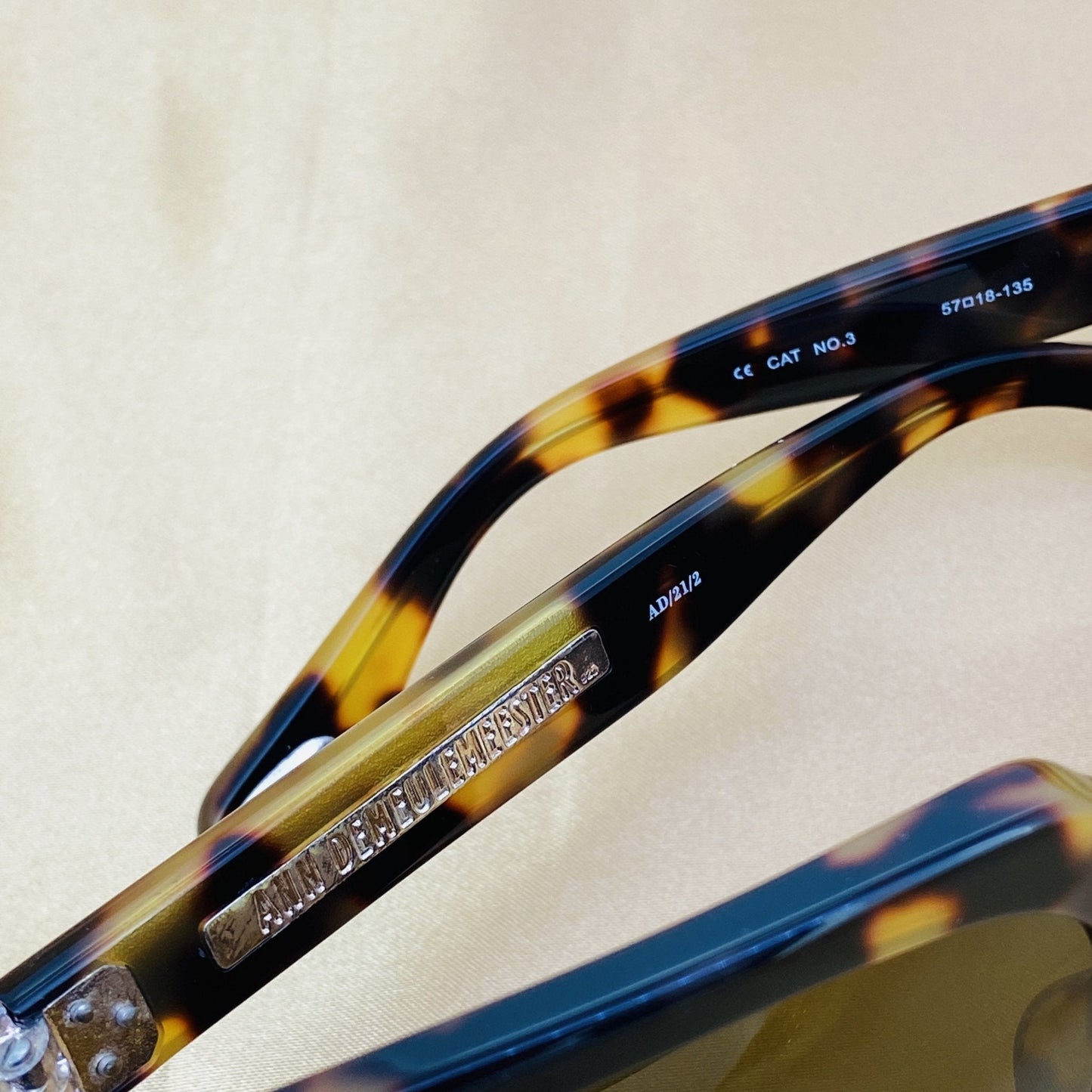 Ann Demeulemeester Sunglasses Oversized Tortoise Shell and Brown