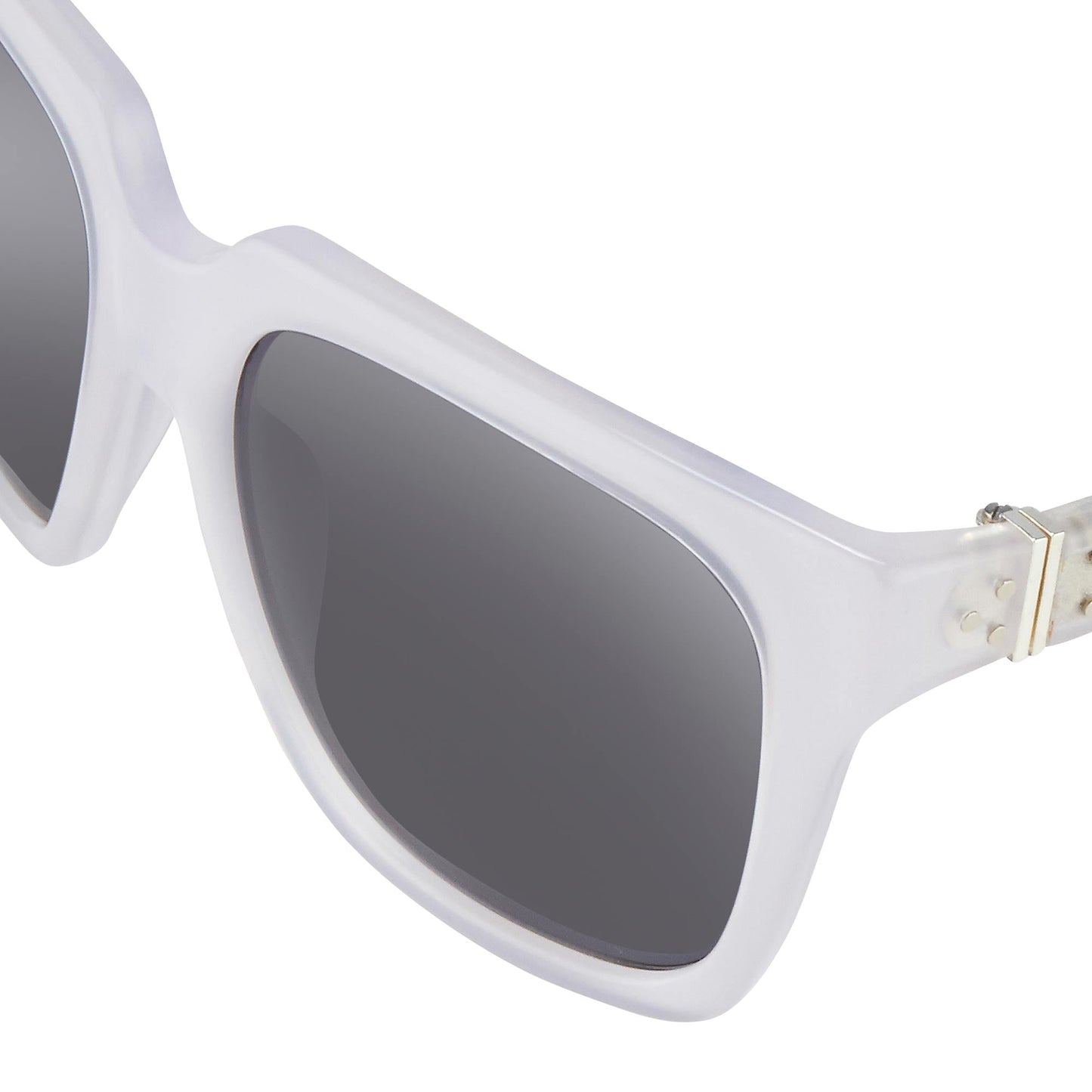 Ann Demeulemeester Sunglasses Oversized White and Solid Grey AD21C4SUN