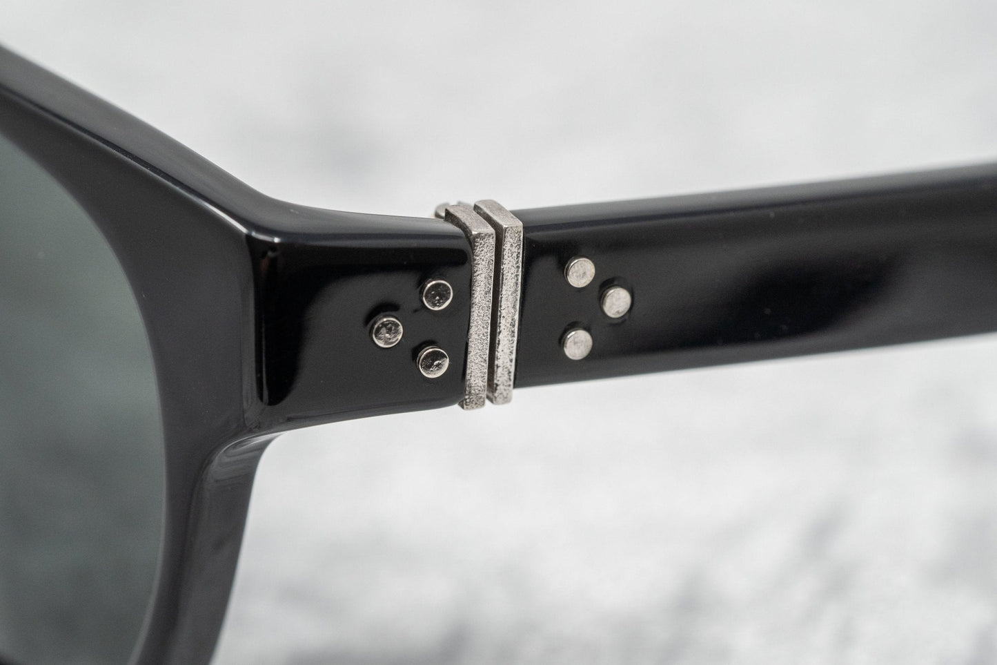 Ann Demeulemeester Sunglasses Rectangular Black and Grey