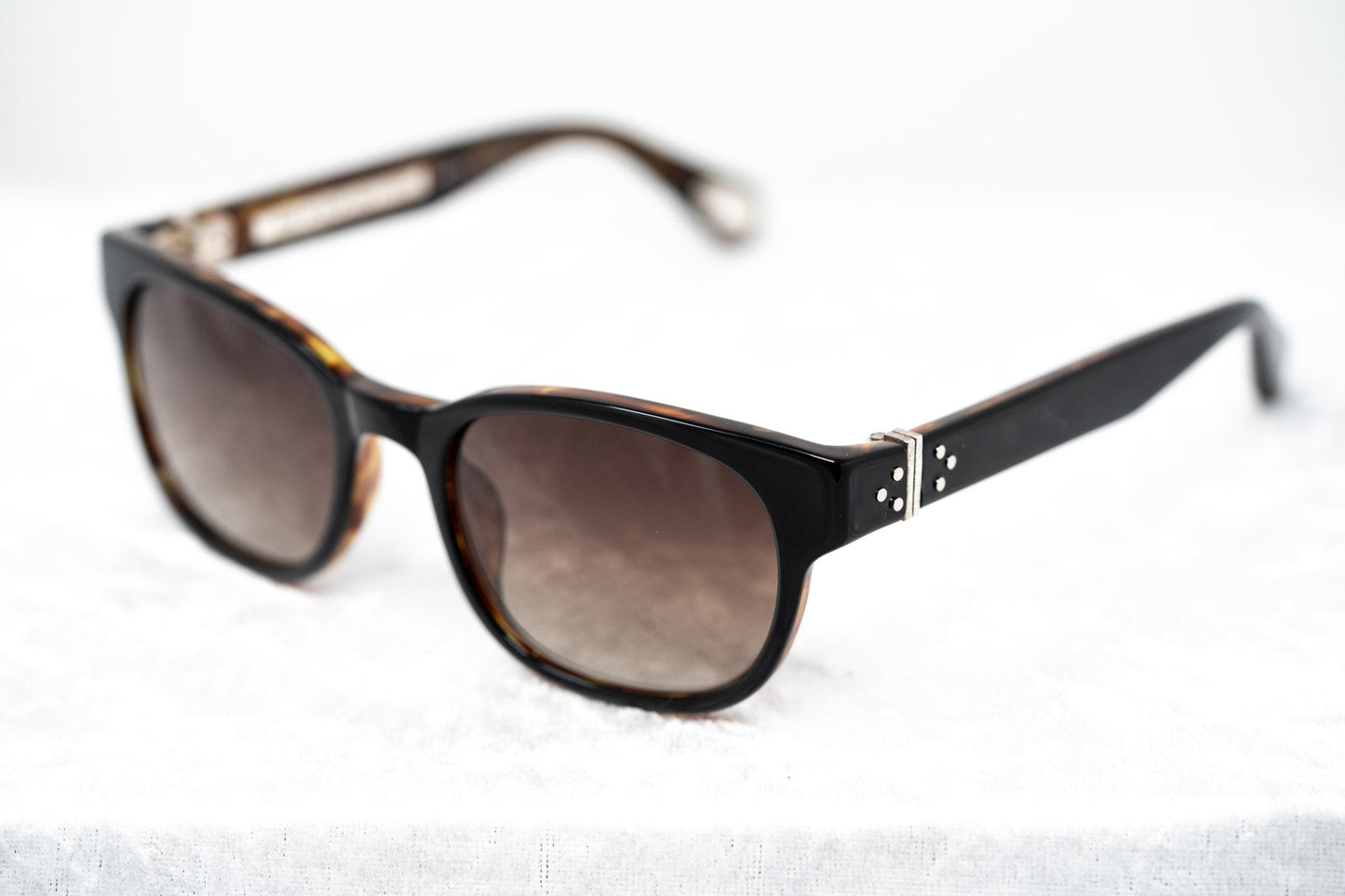 Ann Demeulemeester Ladies Sunglasses Black Tortoise Shell and Brown AD15C10SUN