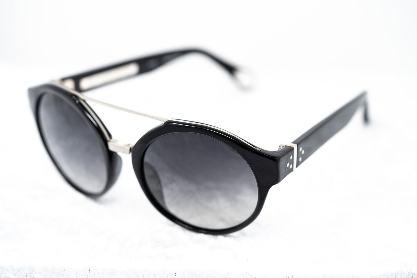Ann Demeulemeester Sunglasses Round Black and Grey Graduated AD45C1SUN