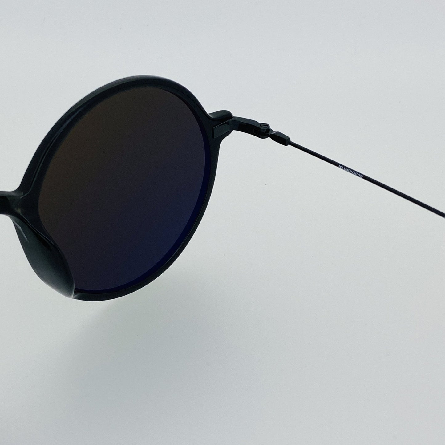 Ann Demeulemeester Sunglasses Round Shiny Black and Grey
